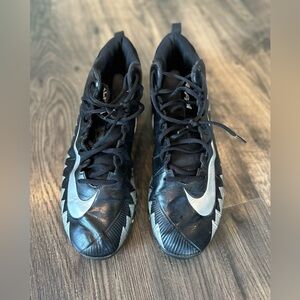 Men's Nike Alpha Fast Flex Cleats, Black & Silver, Size 13 878122